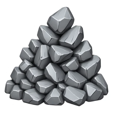 generate realistic aluminum ore sticker