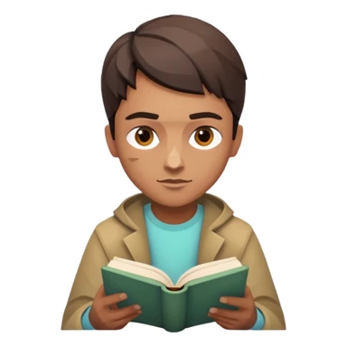 jobs book seeker low poly sticker