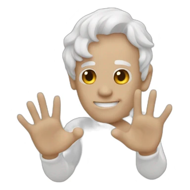 Main doigts levé sticker