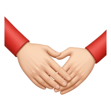 two white hands in a secret handshake sticker