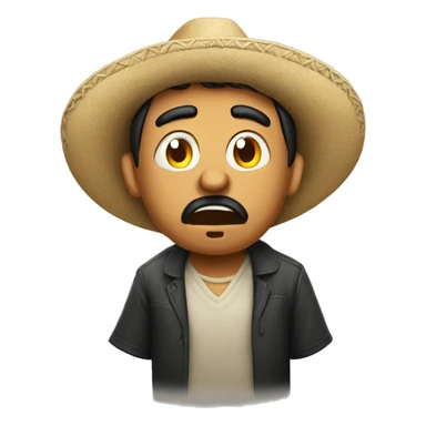 confused and angry mexican guy sticker