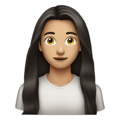 young teenager dark long hair driving sticker