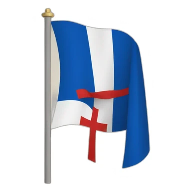 drapeau france avec croix de lorraine  sticker