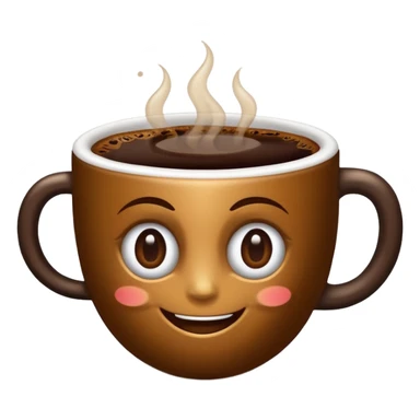 Grano de café con personalidad
 sticker