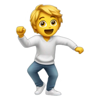 Personne qui fait un dab sticker