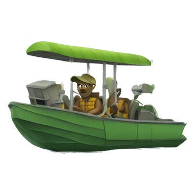 Swamp airboat  sticker