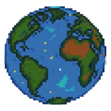 abstract cosmic origin of earth sticker