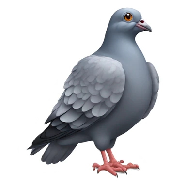 A pigeon with a broken foot sticker