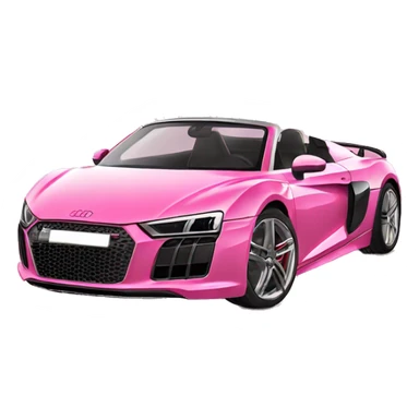 Pink Audi r8 sticker