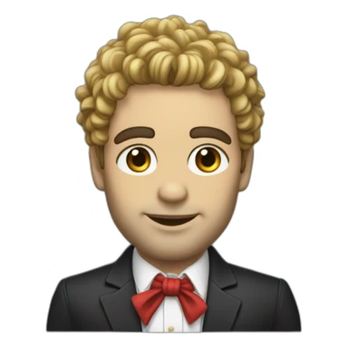 Le chanteur mika en costume sticker