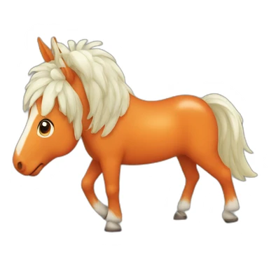 Carrot horse sticker