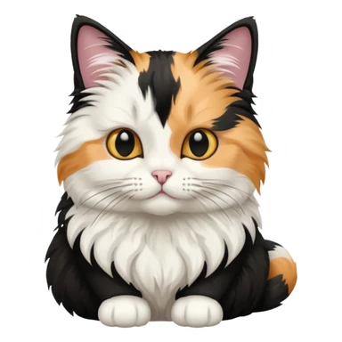 cat white and black  sticker