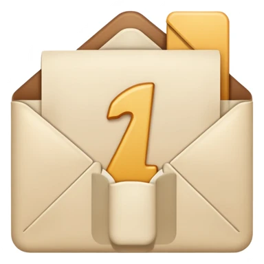 Letter color pale beige creamy sticker