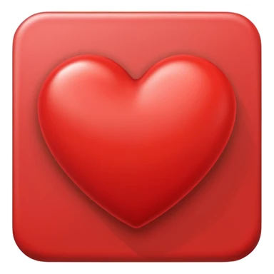 heart with a soft shadow sticker