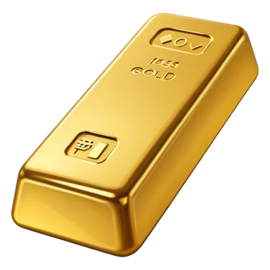 gold bar with no writing on it sticker