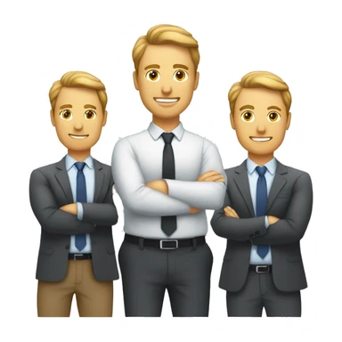 Tho managers are working hard as four managers sticker