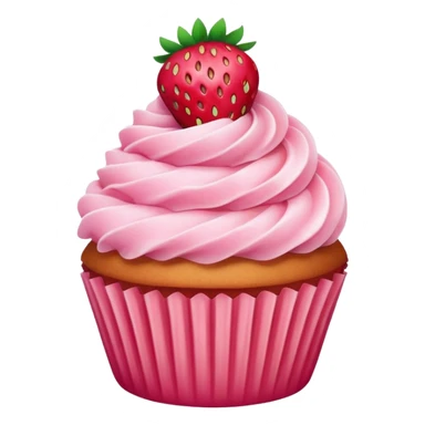 Cupcake de fresa sticker