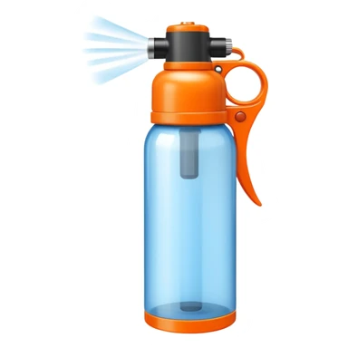 pepper spray bottle with visible spray sticker