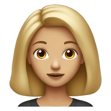 dark blonde girl with hazel eyes sticker