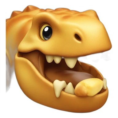 dinosaur with a brioche sticker