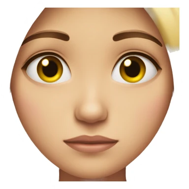 Sad girly face  sticker