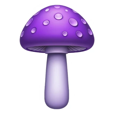 purple magic mushroom sticker
