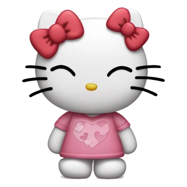 Hello kitty in love sticker
