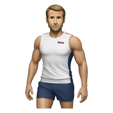 Macron en Shorts  sticker