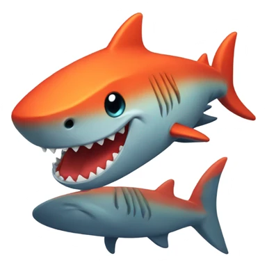Lava shark  sticker
