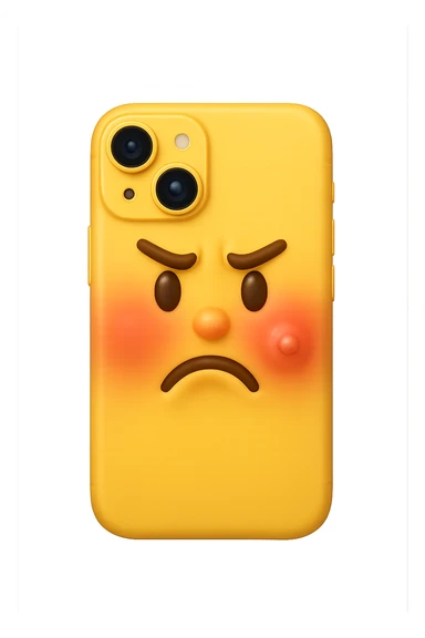 emoji 3d stile iphone di epidermide con rossore e brufolo sticker