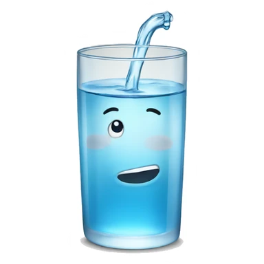 Glass of water sticker