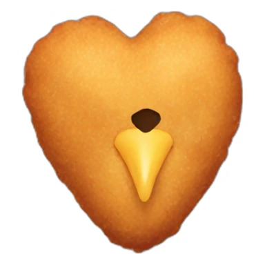 chicken-nugget-shaped-like-heart sticker