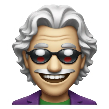 Joker with sunglasses sticker