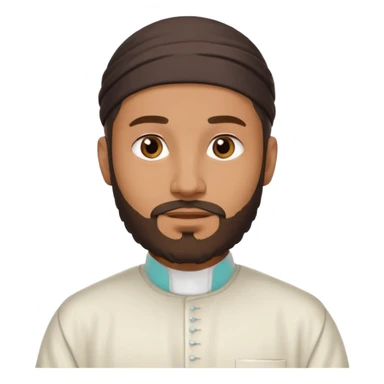 a muslim man sticker