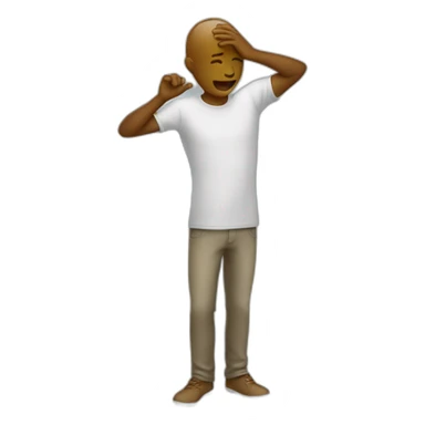 Human who make a dab sticker