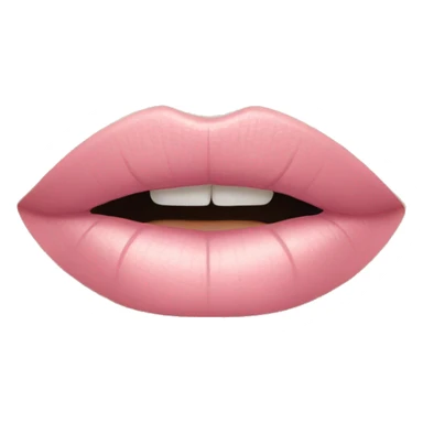 Light pink lipstick sticker