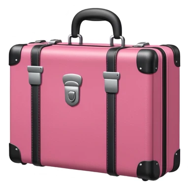 locked pink suitcase sticker