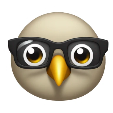 Pájaro loco lentes  sticker