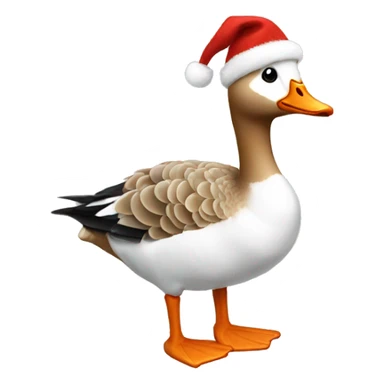 Goose wearing a Christmas sweater  sticker