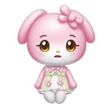 Cute pastel my melody sticker
