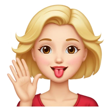 blowing a kiss sticker