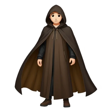 People in cloak sticker