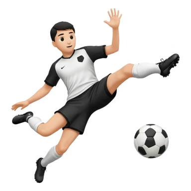 soccer ball passed between defender's legs sticker