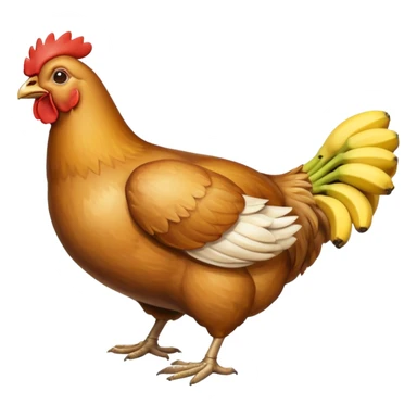 Chicken-banana-chicken sticker
