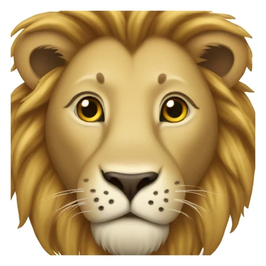 Lion with hearts sticker