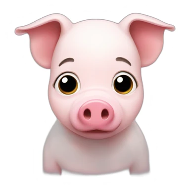 deaf + pig sticker