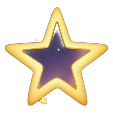 "Design a twinkling star with a stardust trail, against a night sky." sticker