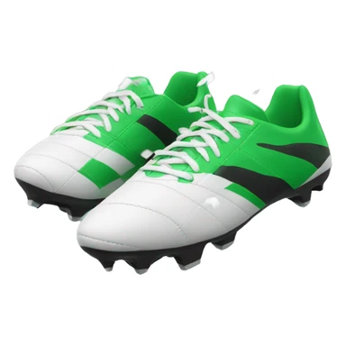 football boots falling on the air sticker