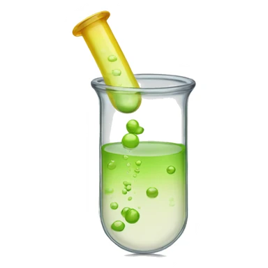 the unit is poured from a test tube sticker