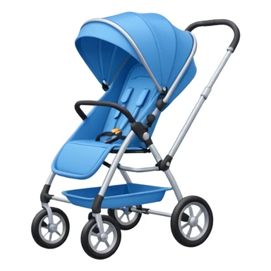blue stroller sticker